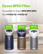 1 Pack BP03 Replacement True Filter Compatible with Dyson BP03/BP04/BP06 Efficiency Carbon Filter, BP03/BP04/BP06 Puri-fier Big+Quiet Formaldehyde Extra Large #972133-02 & 972133-03 - Image 3