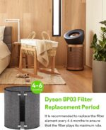 1 Pack BP03 Replacement True Filter Compatible with Dyson BP03/BP04/BP06 Efficiency Carbon Filter, BP03/BP04/BP06 Puri-fier Big+Quiet Formaldehyde Extra Large #972133-02 & 972133-03 - Image 6