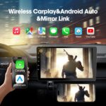 9" Wireless Double Din Car Stereo, Car Radio with Apple Carplay & Android Auto, Bluetooth 5.4, Backup Camera, Touchscreen Radio with Voice Control, Mirror Link, WiFi-6, FM/AM/RDS - Image 3