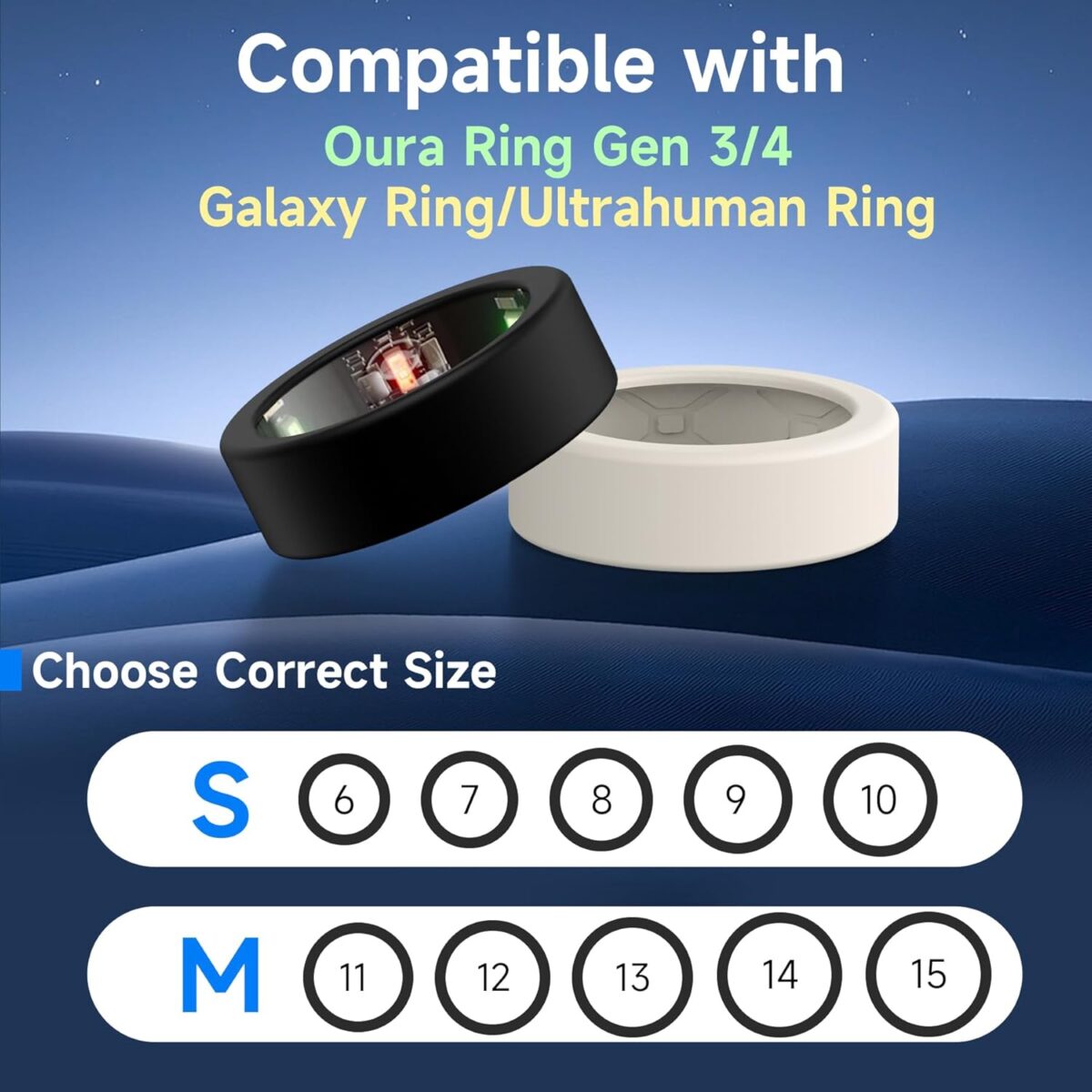 10 Pack Ring Cover for Oura Ring Gen 4 /Gen 3/ Samsung Galaxy Ring, Anti-Scratch Elastic Silicone Oura Ring Cover for Working Out Gym - Patent Pending - Image 3