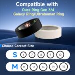 10 Pack Ring Cover for Oura Ring Gen 4 /Gen 3/ Samsung Galaxy Ring, Anti-Scratch Elastic Silicone Oura Ring Cover for Working Out Gym - Patent Pending - Image 3