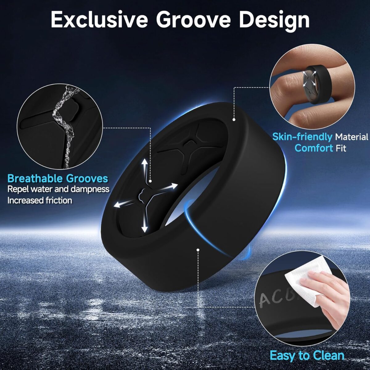 10 Pack Ring Cover for Oura Ring Gen 4 /Gen 3/ Samsung Galaxy Ring, Anti-Scratch Elastic Silicone Oura Ring Cover for Working Out Gym - Patent Pending - Image 5