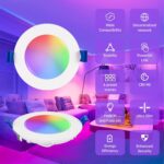 Smart recessed Lighting 4 inch 1 Pack, zigbee Lighting.,RGBCW,750lm,10w. Compatiable with Alexa, Home Assistant, and Standard zigbee 3.0 hub - Image 3