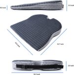 Car Wedge Seat Cushion for Car and Truck Seat Office Chair Wheelchair - Memory Foam Seat Pad for Sciatica Tailbone Pain Relief - Image 4