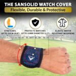 Protective Smart Watch Cover Band - One Size Wristwatch & Smart Watch Protector for Screen & Band Universally Compatible with Apple Watch, Samsung Galaxy, Garmin, Fitbit & More Snake Black - Image 7