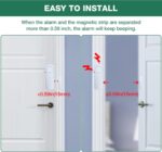 Door Window Alarm, 90DB Door Alarms for Kids Safety, Door Window Burglar Alarm, Window Pool Alarms for Home, Apartments, Offices, Hotel Rooms (10 Pack) - Image 6