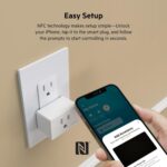 Wemo Smart Plug with Thread - Smart Outlet for Apple HomeKit - Smart Home Products, Smart Home Lighting, Smart Home Gadgets - Homekit Smart Plug - Tech Gifts - Works W/ Apple iPhone, Easy NFC Set Up - Image 3