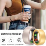 4/6 Pack Ring Protector Compatible with Oura Ring Gen 4/3, Silicone Cover Working Out Accessories Men Women (6P-Black+Clear+White+Gold+Silver+Rose Gold, S (6/7/8/9/10)) - Image 5