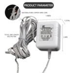 24V 500MA Doorbell Transformer, AC Adapter,16.4ft Doorbell Power Supply,Ring Doorbell Transformer for Ring Wired, for Power Cable Compatible with Ring, Nest, Wyze, and Eufy Doorbells (White) - Image 4