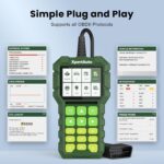 C303 OBD2 Scanner Live Data Professional Mechanic Universal OBDII Diagnostic Code Reader Tool for Clearing Fault Code Check Engine Light, Freeze Fram,I/M Readiness, Data Printing - Image 4
