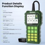 C303 OBD2 Scanner Live Data Professional Mechanic Universal OBDII Diagnostic Code Reader Tool for Clearing Fault Code Check Engine Light, Freeze Fram,I/M Readiness, Data Printing - Image 5