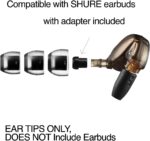 AZLA SednaEarfit Crystal Standard (SS/S/MS) - Earbud Tips for Wireless Headphones - Noise Canceling Earbuds Replacement Tips - Eartips Compatible with Shure, Sony, Beats, Sennheiser, Jabra, and JBL - Image 3