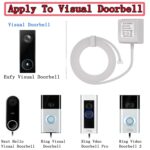 18V500mA doorbell Power Adapter Long 16.4ft Cord ，Video Doorbell Transformer,Compatible with Ring, Nest, Eufy, Wyze, Arlo Wireless Video doorbell (White) - Image 3