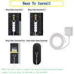 18V500mA doorbell Power Adapter Long 16.4ft Cord ，Video Doorbell Transformer,Compatible with Ring, Nest, Eufy, Wyze, Arlo Wireless Video doorbell (White) - Image 4