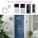 18V500mA doorbell Power Adapter Long 16.4ft Cord ，Video Doorbell Transformer,Compatible with Ring, Nest, Eufy, Wyze, Arlo Wireless Video doorbell (White) - Image 6