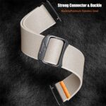 Compatible with Garmin Forerunner 970 bands, Quick Release Stretchy Solo Loop Adjustable Nylon Replacement Straps Compatible with Garmin Forerunner 970 - Image 4
