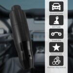 1 PC Car Modified Gearshift Knob with 8/10/12mm Adapter, 32mm x 145mm Alloy Dynamic Smooth Line Automatic Shift Knob, Personalized Accessories, for Automatic Transmission Cars (Black) - Image 6