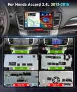 2G+64G DSP Radio for Honda Accord 2.4L 2013-2015,Car Stereo with Wireless Carplay Android Auto,10.1inch Accord 9th Gen Touch Screen,5.0Bluetooth,FM/RDS,GPS Chip,WiFi,RCA,USB,26UIs,EQ,Backup Camera, - Image 3
