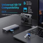 MacBook Pro Docking Station Dual Monitor HDMI Adapter,12 in 1 USB C Adapters for MacBook Pro Air Mac HDMI Dock Dongle Dual USB C to DualHDMI VGA Ethernet AUX 4USB SD/TF100W PD - Image 6