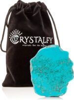 Grips by CRYSTALFY Turquoise Natural Edge Crystal Phone Grip Holder & Expanding Kickstand - Natural Gemstone Swappable Top Accessory for iPhone, iPad, Kindle & Mobile Devices - Image 9
