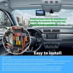 Dash Cam Hardwire Kit Micro USB Hard Wire Kit with 12V-24V to 5V Car Dash Camera Power Cord,24 Hours Surveillance Low Voltage Protection 4 Fuse Tap Cable 13FT - Image 6