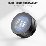 Ultra Magnetic Air Tag Holder | Sealed from Water | Shatterproof | Minimalist Design | Compatible with Apple AirTag, Extra 3M Tape for Optional Mounting, Air Tag Magnetic Case for Car, Truck - Black - Image 5