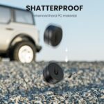 Ultra Magnetic Air Tag Holder | Sealed from Water | Shatterproof | Minimalist Design | Compatible with Apple AirTag, Extra 3M Tape for Optional Mounting, Air Tag Magnetic Case for Car, Truck - Black - Image 6