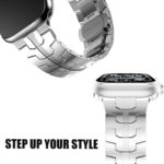 Compatible with Garmin Forerunner 970 bands, Quick Release Stainless Steel Metal Strap with Folding Clasp Replacement Band Compatible with Garmin Forerunner 970 - Image 6