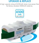 Tenergy iRobot Roomba Battery 4500mAh Replacement NiMH Battery for Roomba 500, 550, 560, 580, 600, 614, 630, 650, 660, 700, 770, 800, 880, 900, 980 Series and More - Image 3