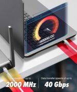 Ultra Clarity Cables Cat 8 Ethernet Cable 75 FT, High Speed 40 Gbps 2000Mhz Internet LAN Cable with Gold Plated RJ45 Connector, Weatherproof Ethernet Cord for Router, PC, PS5, Xbox - White - Image 6