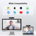 DEPSTECH 4K Webcam, Ultra HD 1/2.55'' Sony Sensor, 3X Digital Zoom, Dual Noise-Canceling Microphones, Remote Control, Auto Focus, Streaming Webcam for PC, Mac, Laptop, Video Call, Zoom, Skype, Teams - Image 8