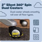 Serta AIR Health and Wellness Executive Office Chair, High Back Big and Tall Ergonomic for Lumber Support Task Swivel, Bonded Leather, Comfortable Cream - Image 13