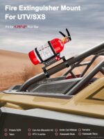 2PCS UTV Fire Extinguisher Mount Kits, Quick Release Roll Bar Fire Extinguisher Holder Fit for 1.75"-2" Roll Cage, Compatible with Polaris RZR/ Maverick Can Am X3/Kawasaki/Talon Pioneer - Image 3