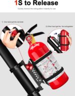 2PCS UTV Fire Extinguisher Mount Kits, Quick Release Roll Bar Fire Extinguisher Holder Fit for 1.75"-2" Roll Cage, Compatible with Polaris RZR/ Maverick Can Am X3/Kawasaki/Talon Pioneer - Image 5