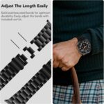 Band Compatible with Samsung Galaxy Watch Ultra 47mm(2024),Metal Stainless Steel Bands Strap Men Women,NOT for Galaxy Watch 7 6 5 4 Band 40mm 44mm 45mm/Watch 6 4 Classic 42mm 46mm 43mm 47mm - Image 7