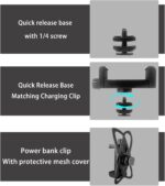 Universal Power Bank Holder 4600 with Cold Shoe Mount | Adjustable Clamp for Camera Rig, Phone Cage & Vlogging Gear | Compatible with Anker, RAVPower, INIU, DJI - Image 8