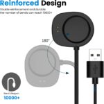 Replacement Chargers Intended for Amazfit Balance/T-Rex 3 Charger 3.3ft USB Cable Cord Portable Charging Stand Station Dock for Amazfit T Rex3 Watch(Black,2PACKS) - Image 6