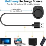 Replacement Chargers Intended for Amazfit Balance/T-Rex 3 Charger 3.3ft USB Cable Cord Portable Charging Stand Station Dock for Amazfit T Rex3 Watch(Black,2PACKS) - Image 7