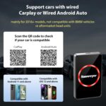 2025 Wireless CarPlay Adapter Android Auto Streaming Box SW12 Pro with Netflix, YouTube, Hulu, App Install - Ai Box, Dual WiFi, Bluetooth, HDMI, LED Ambient, for Wired Car Play Cars - Image 4
