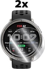 IPG for Amazfit Active 2 Smart Watch Hydrogel Screen Protector (2 Units) Invisible HD Clear Film Anti Scratch Guard-Smooth/Self-Healing/Bubble Free for Active2 - Image 3