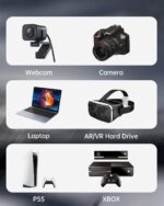 Fiber Optic USB A to USB C Cable(33ft), 10Gbps High Speed Active Optical USB C Cable,Compatible with Logitech Cameras,Displays,Projectors,Webcams,Printer,Clickshare Video Conference - Image 7