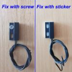 5pcs Recessed Wired Security Window Gate Contact Sensor Alarm Magnetic Reed Switch Black, Magnetic Door Sensor, Normally Closed Magnetic Switch - Image 3