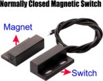 5pcs Recessed Wired Security Window Gate Contact Sensor Alarm Magnetic Reed Switch Black, Magnetic Door Sensor, Normally Closed Magnetic Switch - Image 4