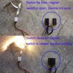 5pcs Recessed Wired Security Window Gate Contact Sensor Alarm Magnetic Reed Switch Black, Magnetic Door Sensor, Normally Closed Magnetic Switch - Image 5