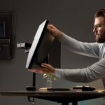 VIVO Full Motion Dual Monitor Desk Mount Clamp Stand VESA, Double Center Arm Joint, Holds 2 Screens up to 34 inches, STAND-V102D - Image 9