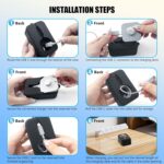 for Oura Ring Gen 4 Charger Protector Case, Soft Silicone Oura Ring 4 Charger Cover, Drop/Dust/Ageing Resistant for Oura Ring Gen4 Charger Organizer with Keychain, Deep Black - Image 8