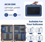 8 Set/6 Set/4 Set Compression Packing Cubes for Travel, Lightweight Vacation Travel Essentials, Travel Accessories for Suitcase Organizer Bags Set, Durable Luggage Organizer - Image 8