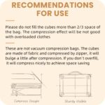 8 Set/6 Set/4 Set Compression Packing Cubes for Travel, Lightweight Vacation Travel Essentials, Travel Accessories for Suitcase Organizer Bags Set, Durable Luggage Organizer - Image 9