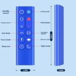 Replacement HP02 HP03 Remote Control for Dyson HP02 HP03 Hot + Cool Air Purifier Heater Fan (Blue) - Image 7
