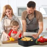 AF140 UK Silicone Air Fryer Liners for Ninja Air Fryer AF180 AF181 UK, 2pcs Reusable Airfryer AF141 UK Silicone Trays for Philips HD9270, Non-Stick Air Fryer Accessories for Kitchen - Image 4